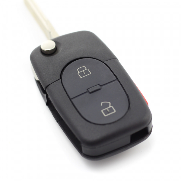 CARGUARD - Audi - carcasă cheie tip briceag cu 2+1 butoane (1 buton de panică) și baterie 1616 [7]