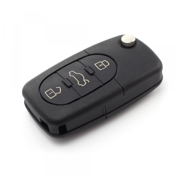 CARGUARD - Audi - carcasă cheie tip briceag cu 3+1 butoane (1 buton de panică) și baterie 1616 [8]