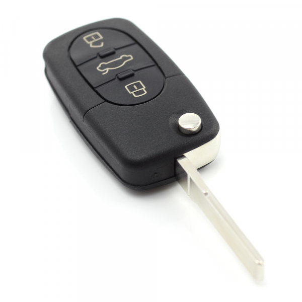 CARGUARD - Audi - carcasă cheie tip briceag cu 3+1 butoane (1 buton de panică) și baterie 1616 [7]