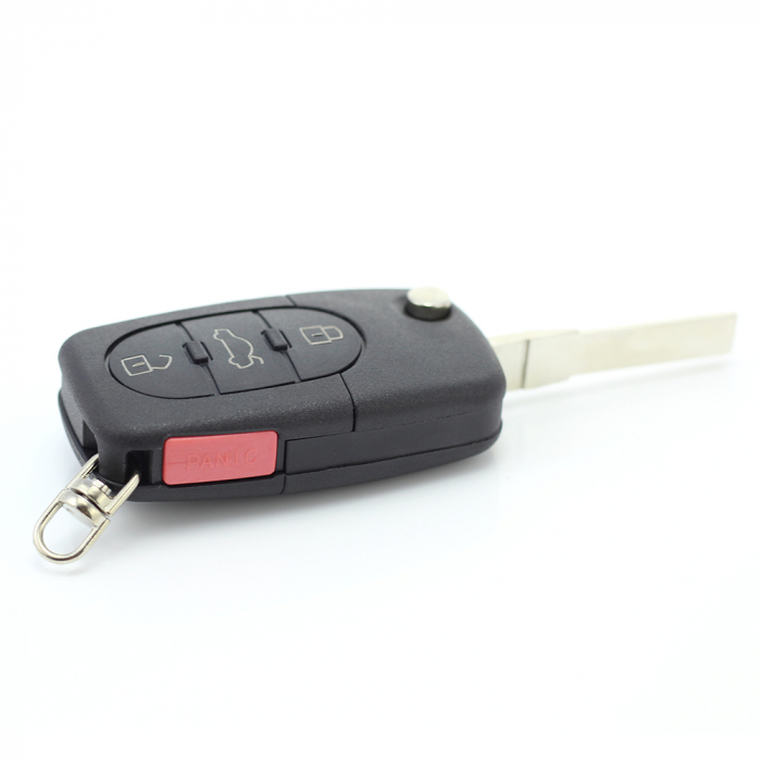 CARGUARD - Audi - carcasă cheie tip briceag cu 3+1 butoane, buton de panică și baterie 2032 [6]