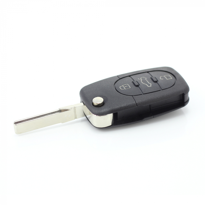 CARGUARD - Audi - carcasă cheie tip briceag cu 3+1 butoane, buton de panică și baterie 2032 [4]