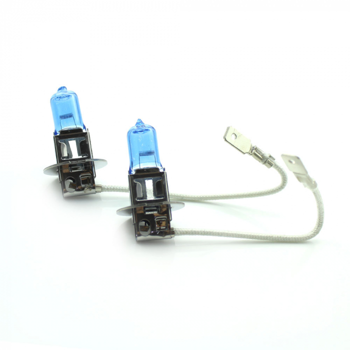 CARGUARD - Set de 2 becuri Halogen H3, 100W +130% Intensitate - LONG LIFE [3]