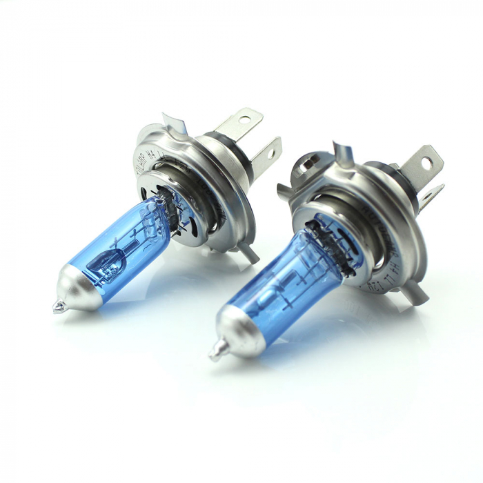 CARGUARD - Set de 2 becuri Halogen H4, 100W +130% Intensitate - LONG LIFE [4]