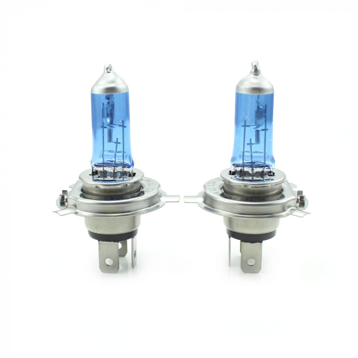 CARGUARD - Set de 2 becuri Halogen H4, 100W +130% Intensitate - LONG LIFE [2]