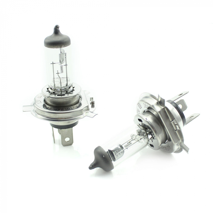 CARGUARD - Set de 2 becuri Halogen H4, 55W, +50% Intensitate - LONG LIFE [2]