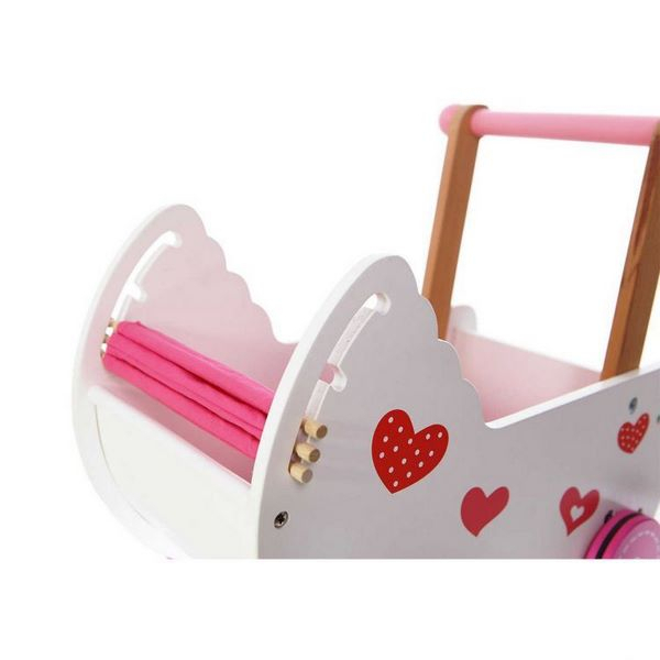 Carucior antemergator de papusi din lemn 2150 Ecotoys [4]