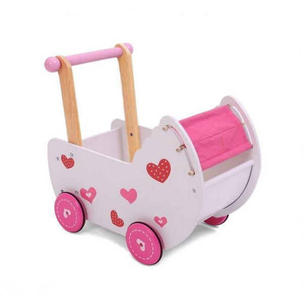 Carucior antemergator de papusi din lemn 2150 Ecotoys [5]