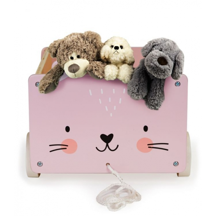 Carucior din lemn pentru depozitarea jucariilor Ecotoys 2904  [4]
