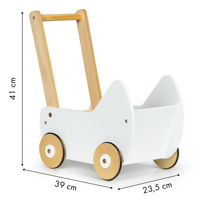 Carucior pentru papusi din lemn Ecotoys ESC-W-0173 [5]