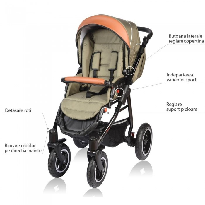 Carucior VESSANTI Crooner 2 in 1 - Petrol [6]