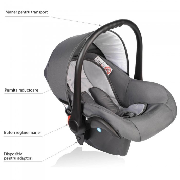Carucior VESSANTI Crooner 3 in 1 - Blue/Gray [10]
