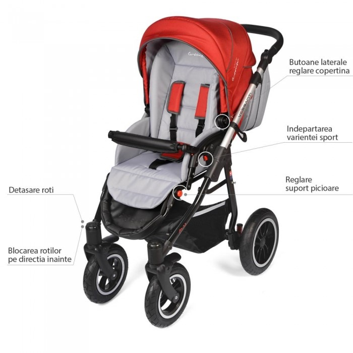 Carucior VESSANTI Crooner Prestige 2 in 1 - Red [12]