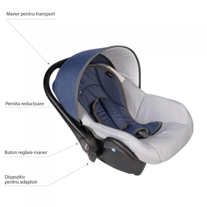Carucior VESSANTI Crooner Prestige 3 in 1 - Blue [15]