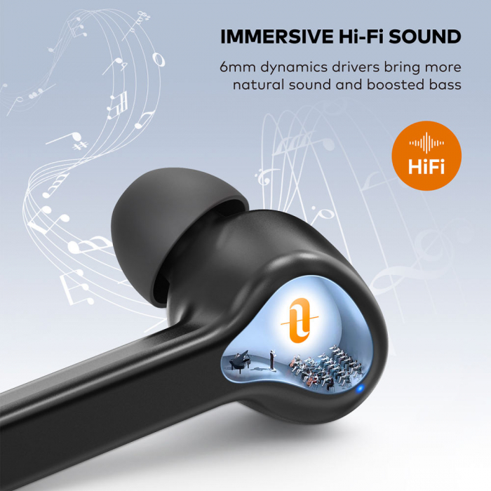 Casti audio In-Ear Taotronics TT-BH1001, True Wireless, Bluetooth 5.0, TWS USB-C [5]