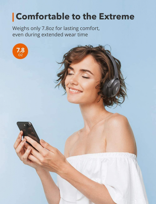 Casti audio TaoTronics TT-BH085, Active Noise canceling, Bluetooth 5.0, Bas puternic,True Wireless, Microfon CVC 8.0 [2]
