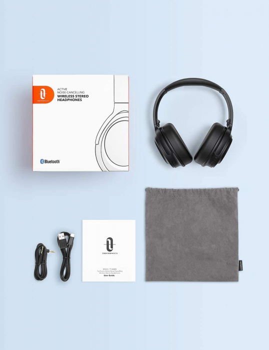 Casti audio TaoTronics TT-BH085, Active Noise canceling, Bluetooth 5.0, Bas puternic,True Wireless, Microfon CVC 8.0 [6]