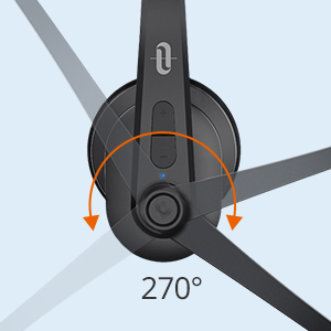 Casti wifi TaoTronics TT-BH041, Microfon, AI Noise Cancelling, Call Center, Bluetooth 5.0, functionare 34 ore [5]
