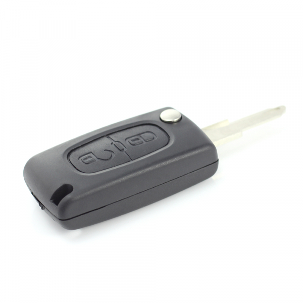 Citroen / Peugeot 206 - Carcasa tip cheie briceag cu 2 butoane si suport baterie [7]