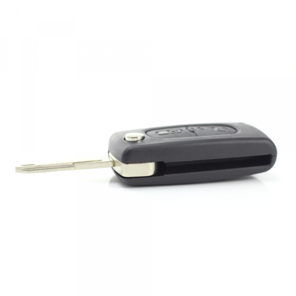 Citroen / Peugeot 206 - Carcasa tip cheie briceag cu 2 butoane si suport baterie [11]