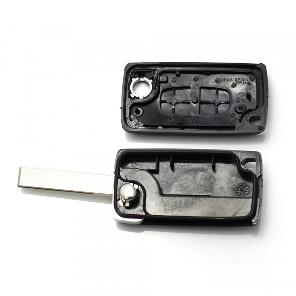 Citroen / Peugeot 307 - Carcasa tip cheie briceag cu 2 butoane, lama VA2-SH2 fara suport baterie [2]