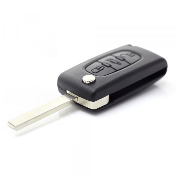 Citroen / Peugeot 307 - Carcasa tip cheie briceag cu 3 butoane, lama VA2-SH3, fara suport baterie, buton portbagaj [8]