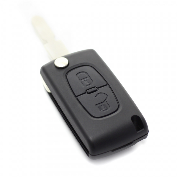 Citroen / Peugeot 406 - Carcasa tip cheie briceag cu 2 butoane, lama NE78-SH2 cu suport baterie [4]