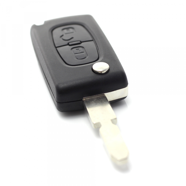 Citroen / Peugeot 406 - Carcasa tip cheie briceag cu 2 butoane, lama NE78-SH2 cu suport baterie [5]