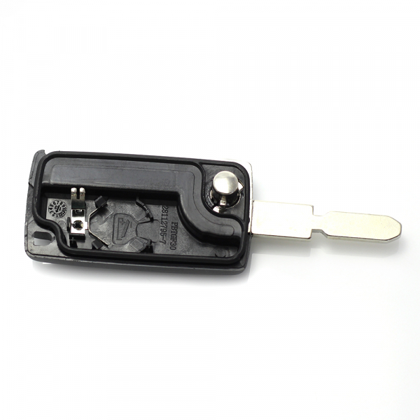 Citroen / Peugeot 406 - Carcasa tip cheie briceag cu 3 butoane, lama NE78-SH3 cu suport baterie si buton portbagaj [3]
