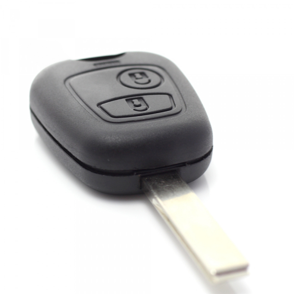 Carcasă cheie cu 2 butoane si insert metalic Citroen / Peugeot [2]