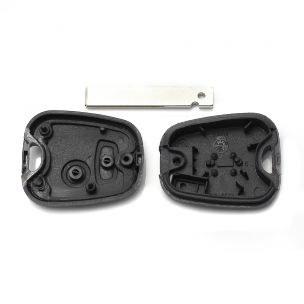 Carcasă cheie cu 2 butoane si insert metalic Citroen / Peugeot [4]