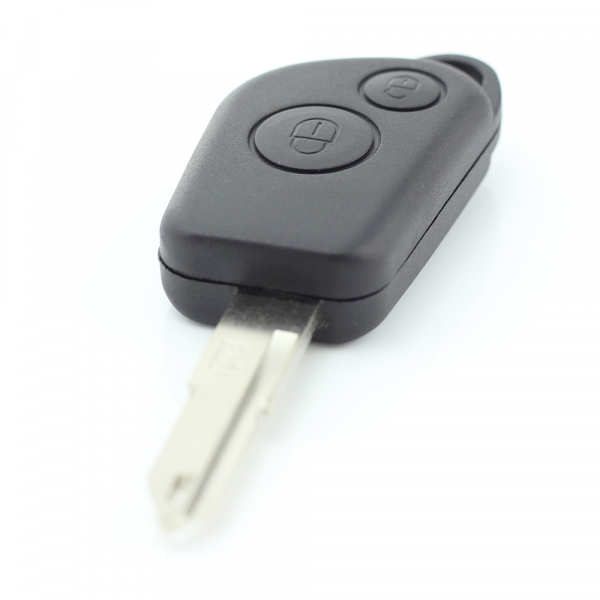 Citroen / Peugeot - Carcasa cheie cu 2 butoane si suport de baterie [8]