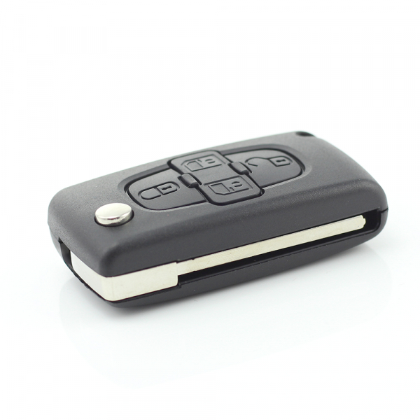 Citroen / Peugeot - Carcasa tip cheie briceag cu 4 butoane, fara suport baterie, model VA2-SH4 [9]