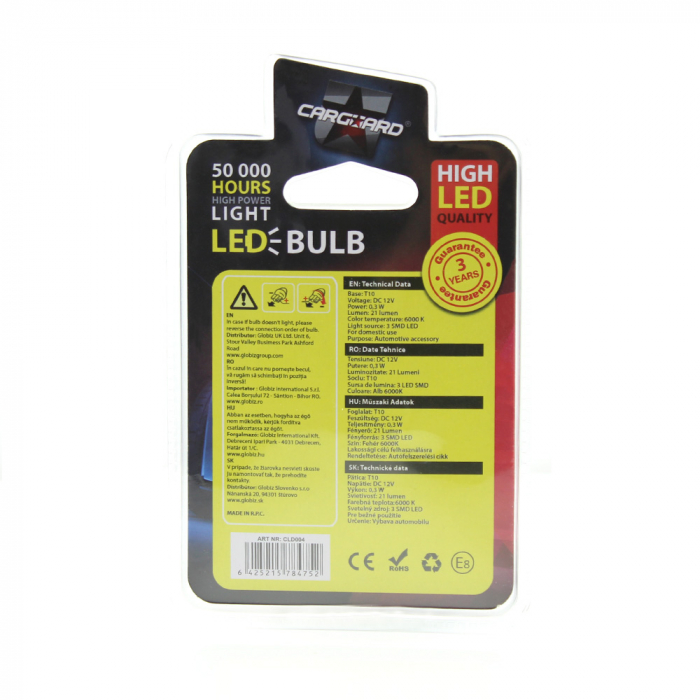 Set Led CLD004 pentru iluminat interior auto, portbagaj, pozitie, 12V, 0.3w [5]
