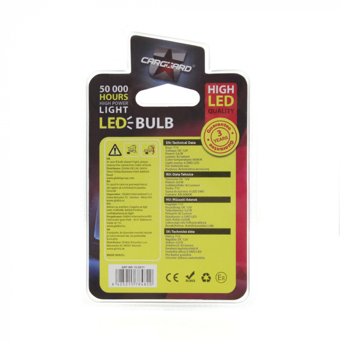 Set Led smd cambus normal pentru iluminat interior sau portbagaj auto CLD011 l Carguard [5]