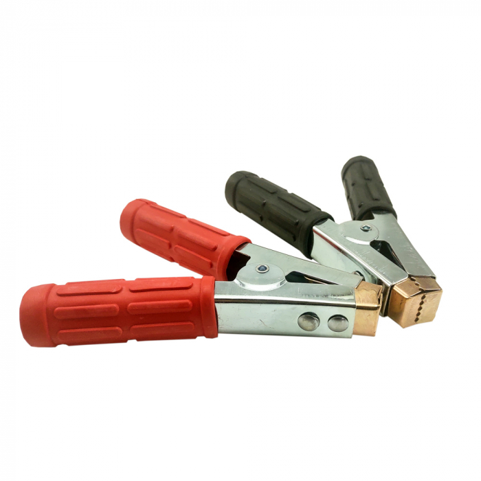 Cleme crocodil 800-1000 Ah - rosu si negru [2]