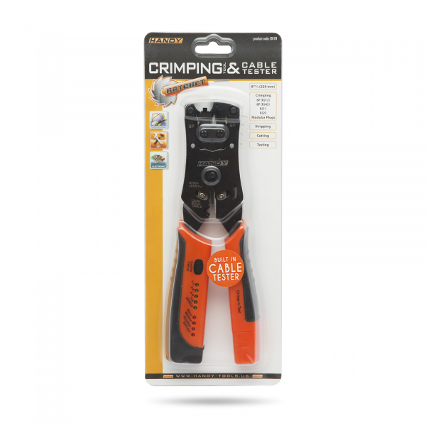 Cleste de sertizat multifunctional, dezizolat si debitat – cu tester verificare sertizare si afisaj cu LED - HANDY [5]