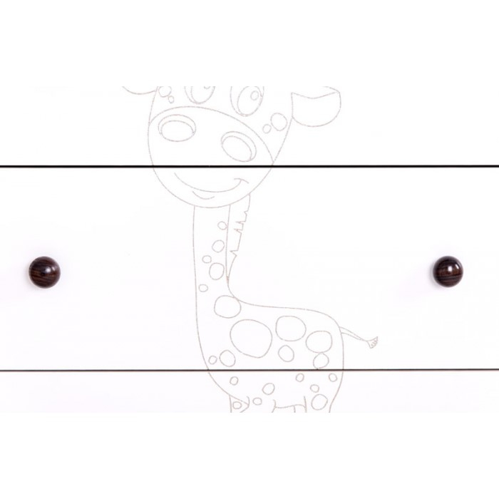 Comoda Drewex Giraffe - Natur cu Alb [4]