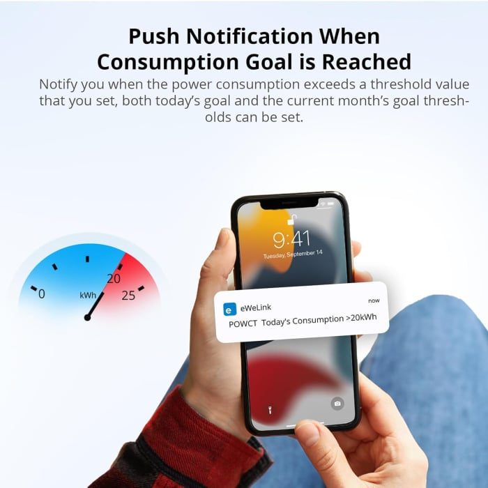 Contor de consum de electricitate 100A WiFi POW Ring SONOFF POWCT [4]