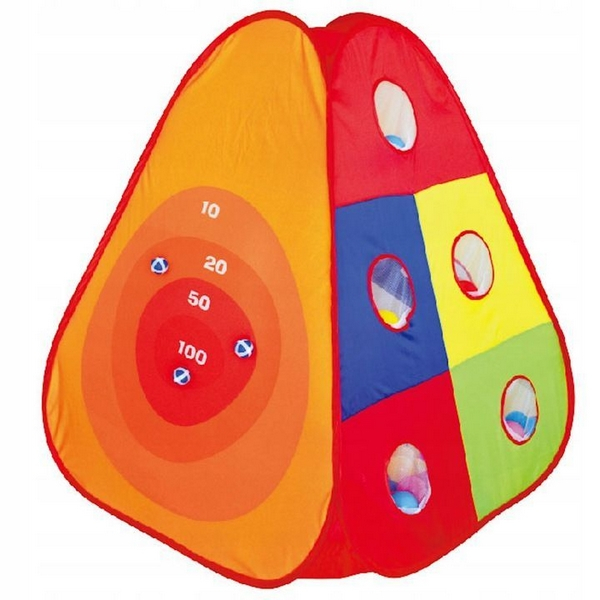 Cort de joaca cu copertina colorata, tunel si spatiu de joaca cu 100 de bile [11]
