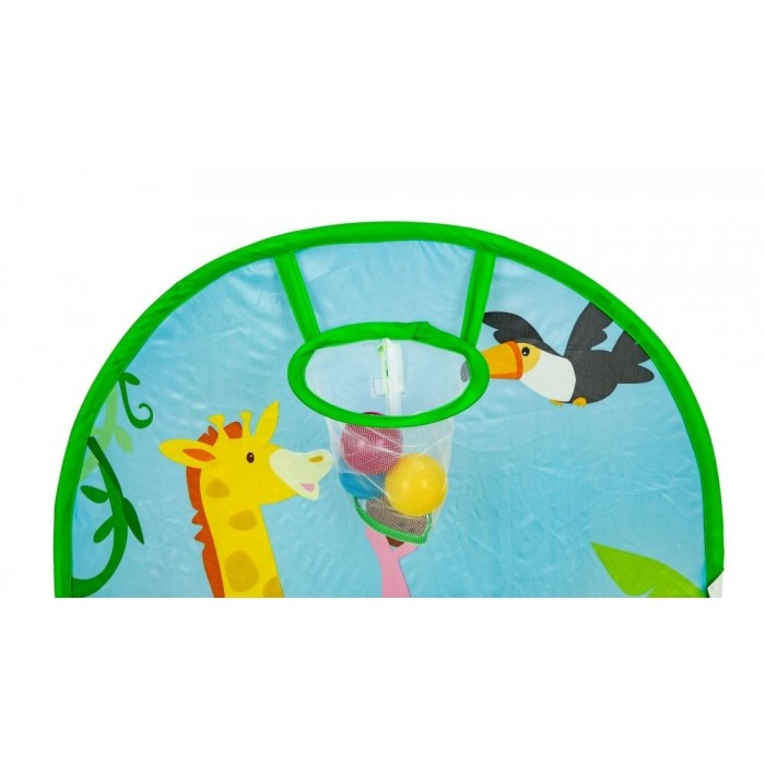 Cort de joaca Jungla cu 50 de bile multicolore Ecotoys 8114 [5]