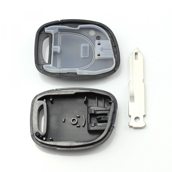 Dacia / Renault - Carcasa cheie cu 1 buton, fara lacas de baterie, model 2001-2004 [2]