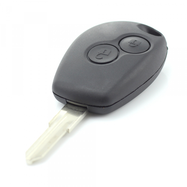 Dacia / Renault - Carcasa cheie cu 2 butoane și suport inox pentru baterie [8]