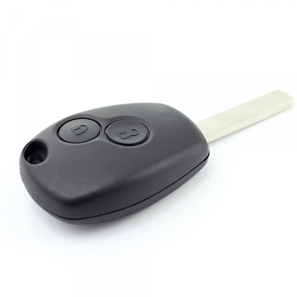 Dacia / Renault - Carcasa cheie cu 2 butoane si suport baterie din inox [7]