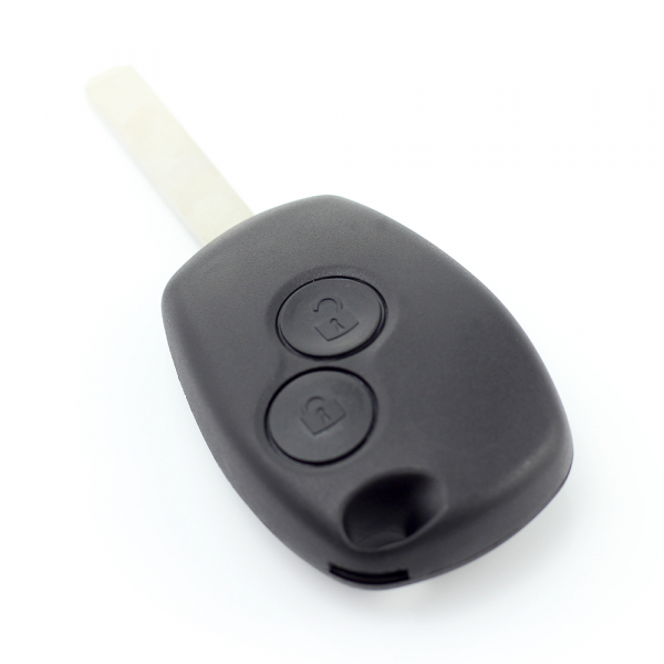 Dacia / Renault - Carcasa cheie cu 2 butoane si suport baterie din inox [6]