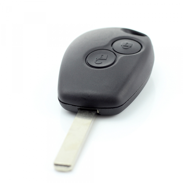 Dacia / Renault - Carcasa cheie cu 2 butoane si suport baterie din inox [8]