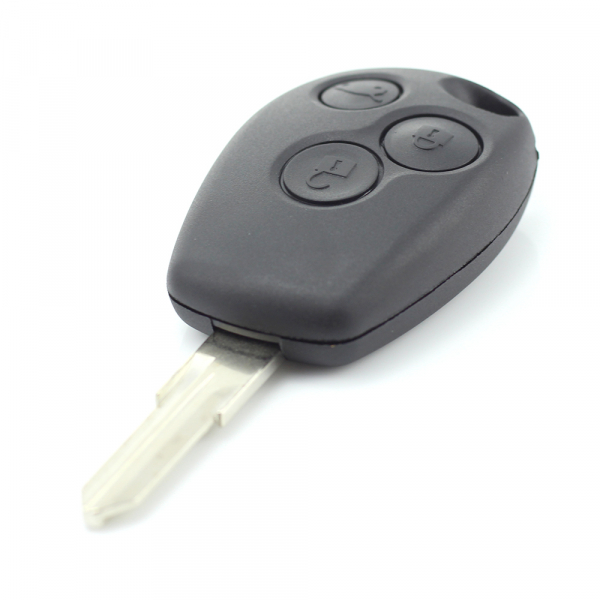 Dacia / Renault - Carcasa cheie cu 3 butoane si suport baterie din inox [9]