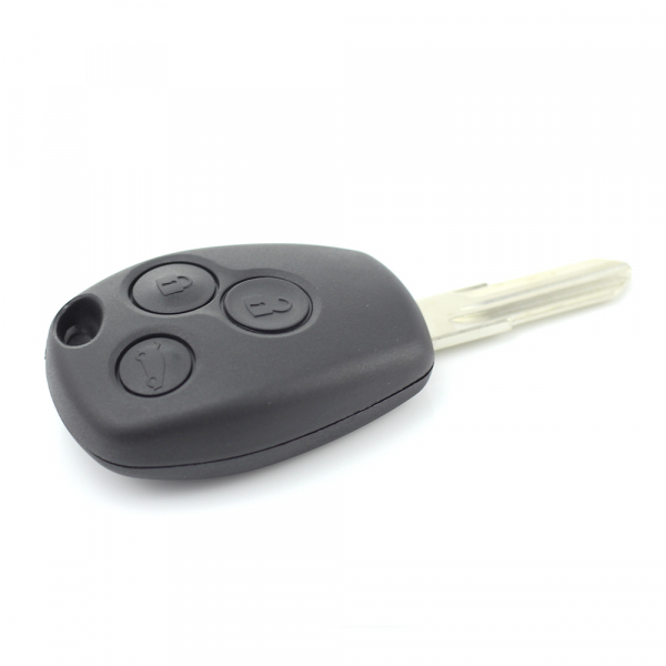 Dacia / Renault - Carcasa cheie cu 3 butoane si suport baterie din inox [8]