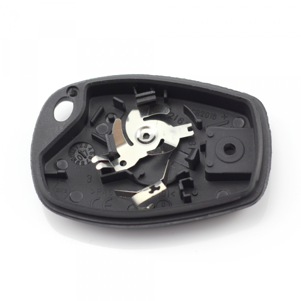Dacia / Renault - Carcasa cheie cu 3 butoane si suport baterie din inox [4]
