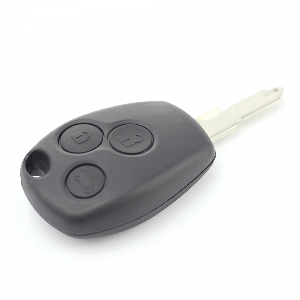 Dacia / Renault - Carcasa cheie cu 3 butoane si suport baterie din inox [6]