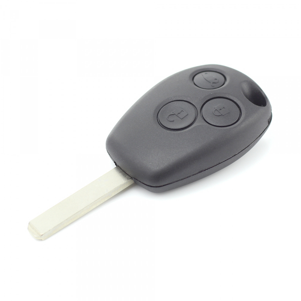 Dacia / Renault - Carcasa cheie cu 3 butoane si suport baterie din inox [5]
